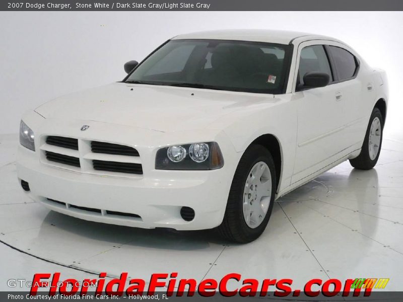 Stone White / Dark Slate Gray/Light Slate Gray 2007 Dodge Charger