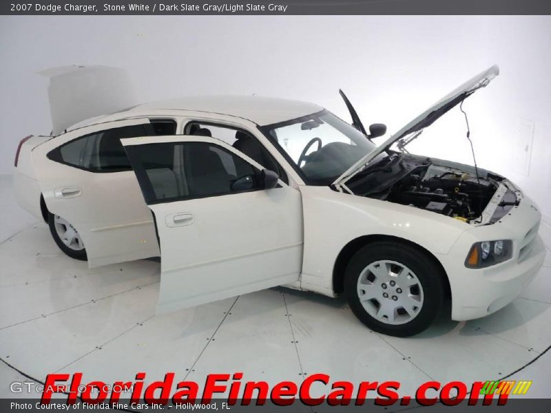 Stone White / Dark Slate Gray/Light Slate Gray 2007 Dodge Charger