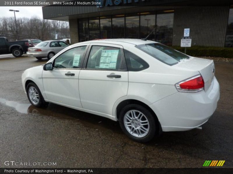 White Suede / Medium Stone 2011 Ford Focus SE Sedan