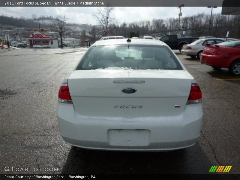 White Suede / Medium Stone 2011 Ford Focus SE Sedan