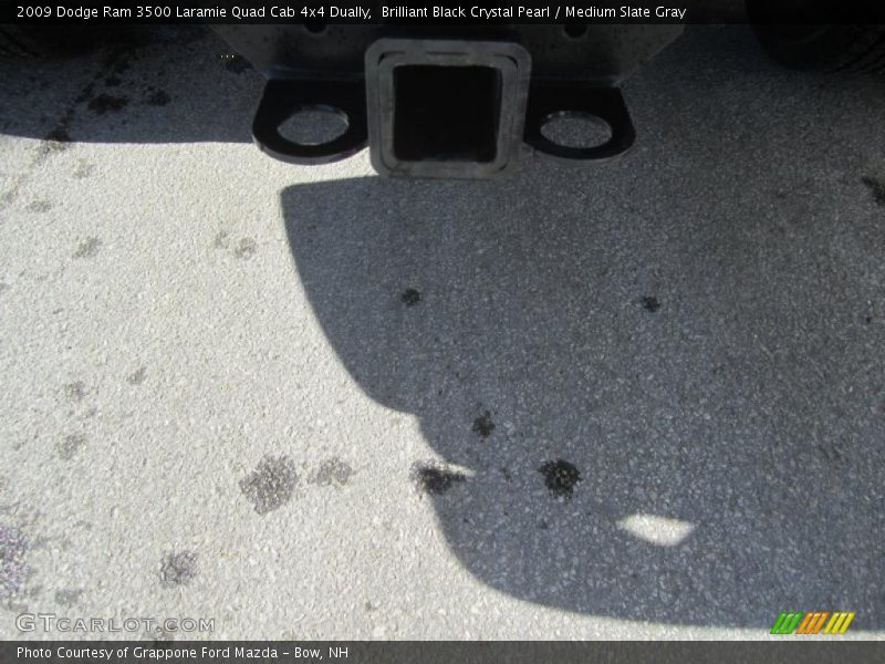 Brilliant Black Crystal Pearl / Medium Slate Gray 2009 Dodge Ram 3500 Laramie Quad Cab 4x4 Dually