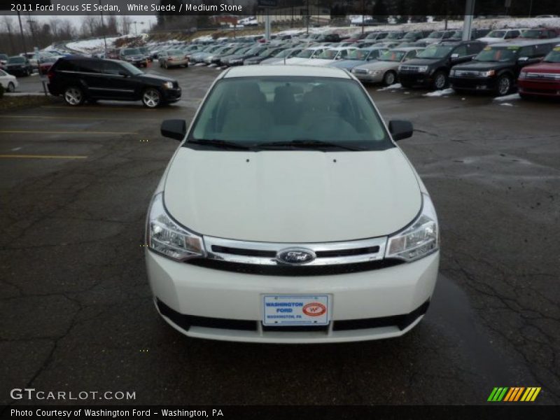 White Suede / Medium Stone 2011 Ford Focus SE Sedan