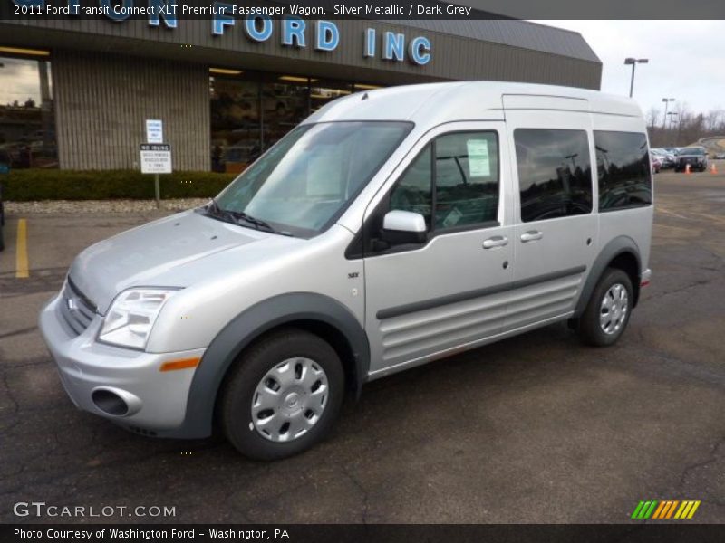 Silver Metallic / Dark Grey 2011 Ford Transit Connect XLT Premium Passenger Wagon