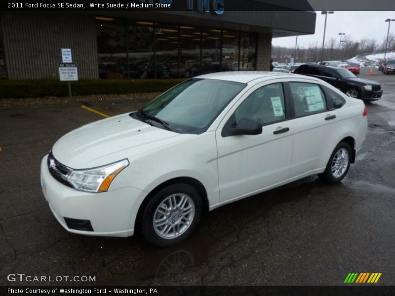 White Suede / Medium Stone 2011 Ford Focus SE Sedan