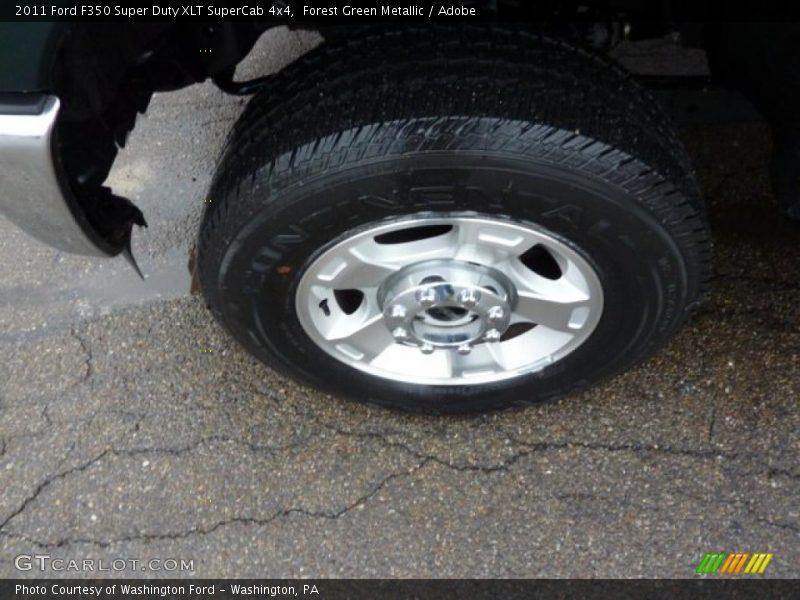Forest Green Metallic / Adobe 2011 Ford F350 Super Duty XLT SuperCab 4x4