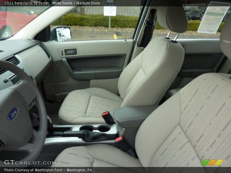 White Suede / Medium Stone 2011 Ford Focus SE Sedan