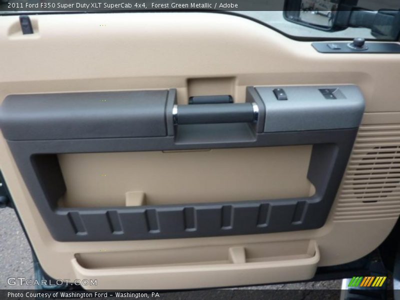 Forest Green Metallic / Adobe 2011 Ford F350 Super Duty XLT SuperCab 4x4