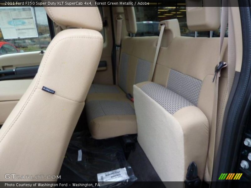 Forest Green Metallic / Adobe 2011 Ford F350 Super Duty XLT SuperCab 4x4