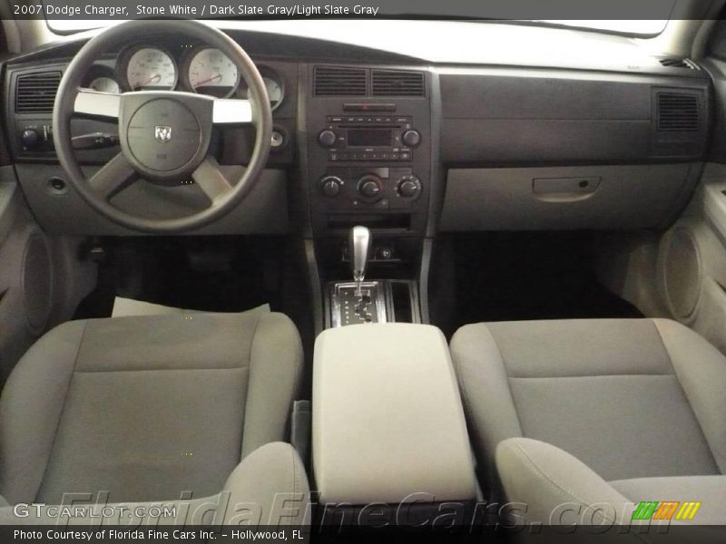 Stone White / Dark Slate Gray/Light Slate Gray 2007 Dodge Charger