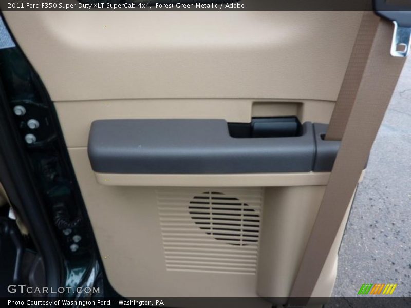 Forest Green Metallic / Adobe 2011 Ford F350 Super Duty XLT SuperCab 4x4