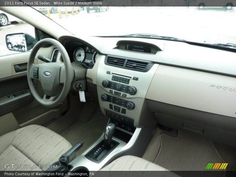 White Suede / Medium Stone 2011 Ford Focus SE Sedan