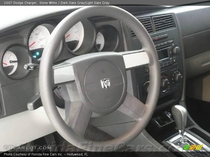 Stone White / Dark Slate Gray/Light Slate Gray 2007 Dodge Charger