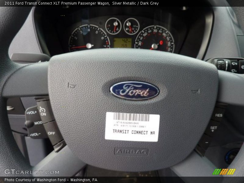 Silver Metallic / Dark Grey 2011 Ford Transit Connect XLT Premium Passenger Wagon