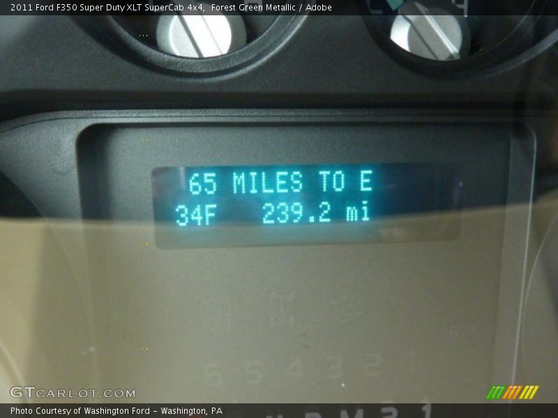 Forest Green Metallic / Adobe 2011 Ford F350 Super Duty XLT SuperCab 4x4