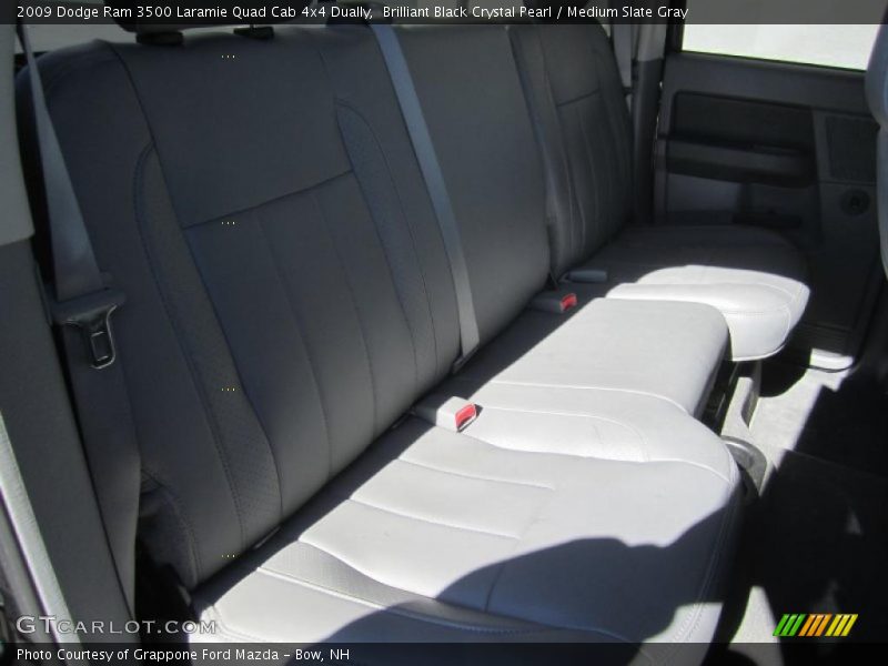 Brilliant Black Crystal Pearl / Medium Slate Gray 2009 Dodge Ram 3500 Laramie Quad Cab 4x4 Dually