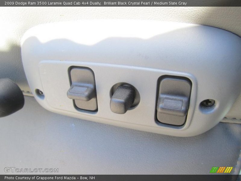 Brilliant Black Crystal Pearl / Medium Slate Gray 2009 Dodge Ram 3500 Laramie Quad Cab 4x4 Dually