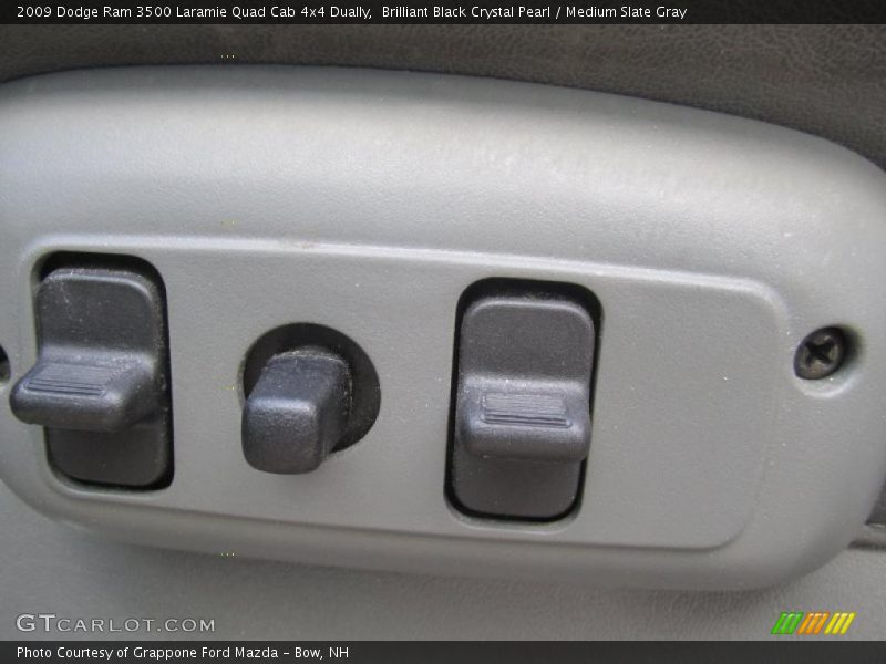 Brilliant Black Crystal Pearl / Medium Slate Gray 2009 Dodge Ram 3500 Laramie Quad Cab 4x4 Dually