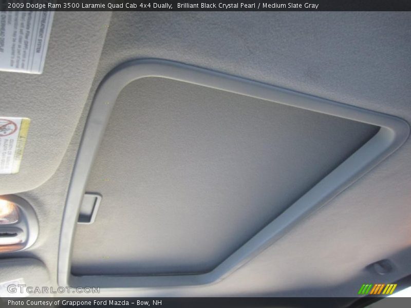 Brilliant Black Crystal Pearl / Medium Slate Gray 2009 Dodge Ram 3500 Laramie Quad Cab 4x4 Dually