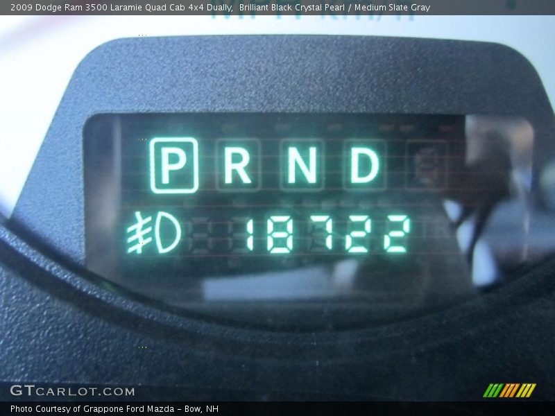 Brilliant Black Crystal Pearl / Medium Slate Gray 2009 Dodge Ram 3500 Laramie Quad Cab 4x4 Dually