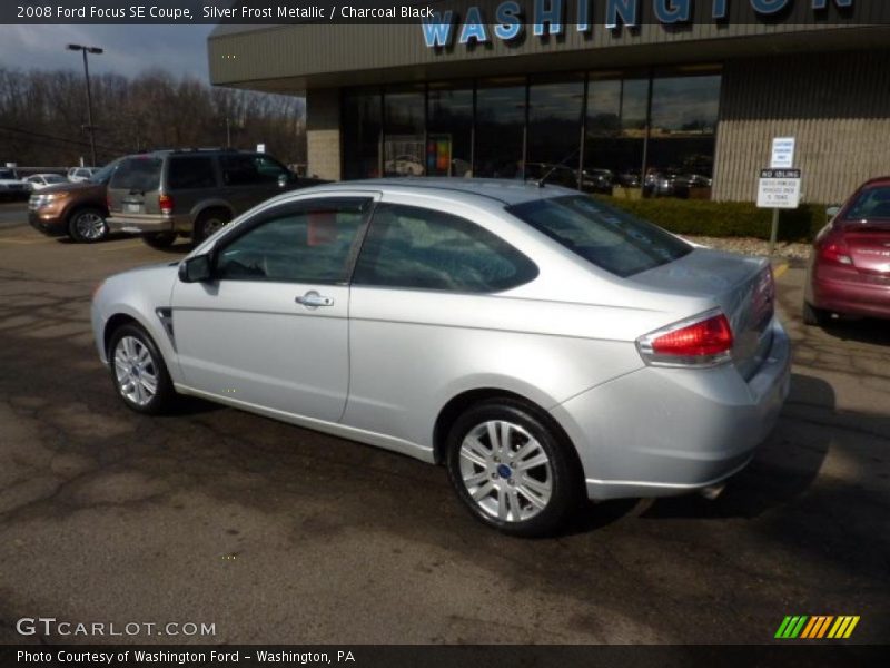 Silver Frost Metallic / Charcoal Black 2008 Ford Focus SE Coupe