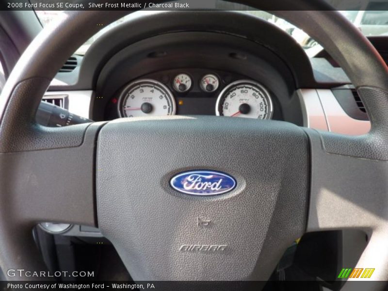 Silver Frost Metallic / Charcoal Black 2008 Ford Focus SE Coupe