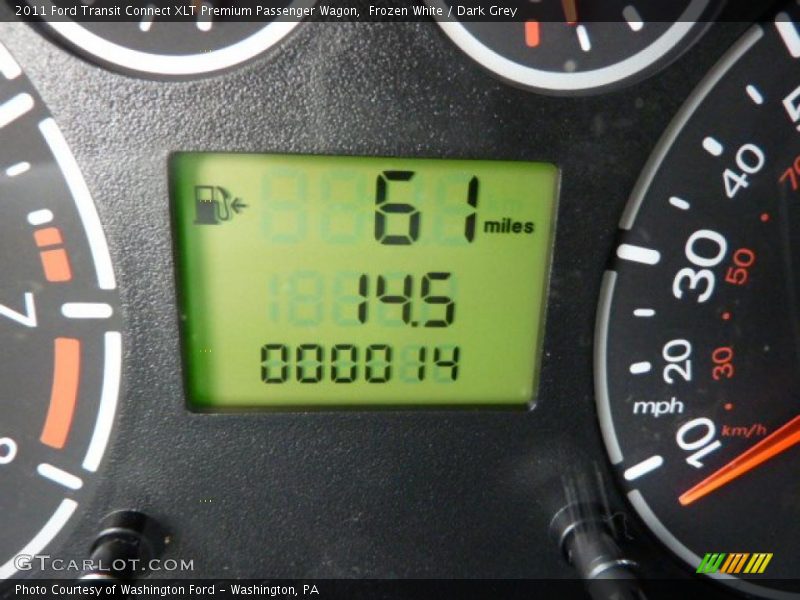 Frozen White / Dark Grey 2011 Ford Transit Connect XLT Premium Passenger Wagon
