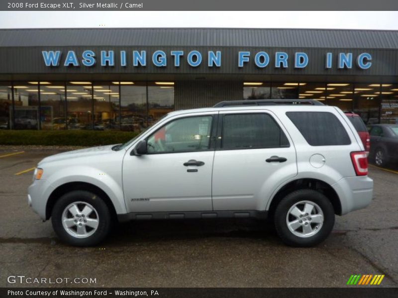 Silver Metallic / Camel 2008 Ford Escape XLT