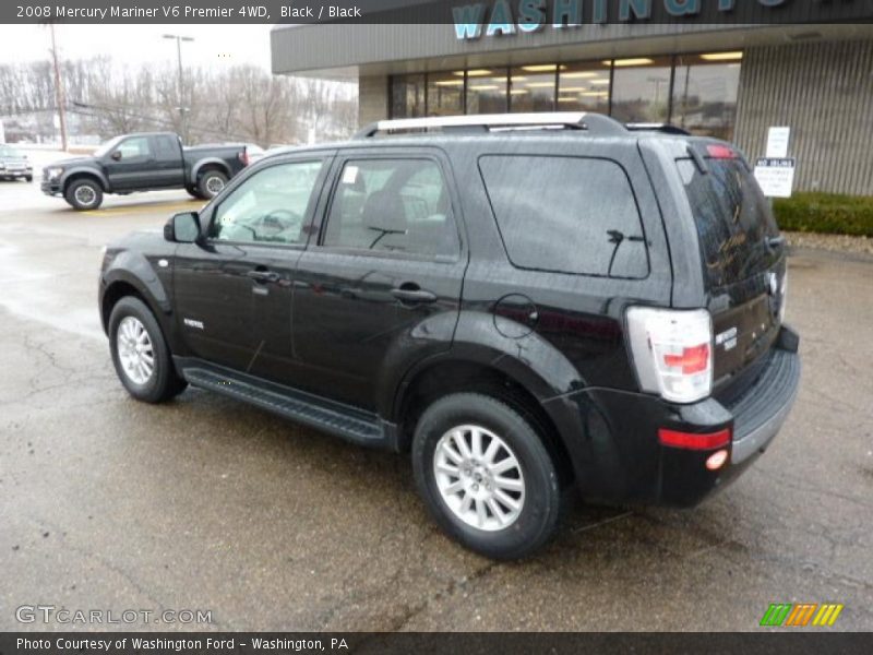 Black / Black 2008 Mercury Mariner V6 Premier 4WD