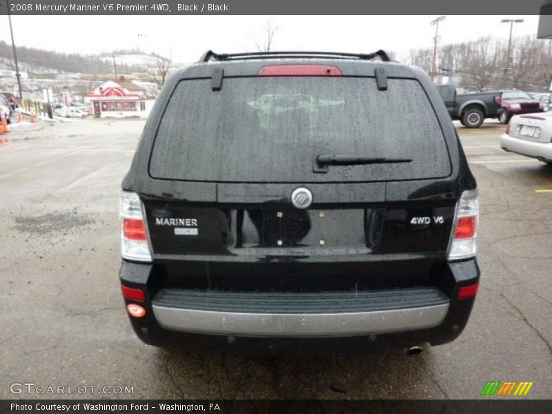 Black / Black 2008 Mercury Mariner V6 Premier 4WD