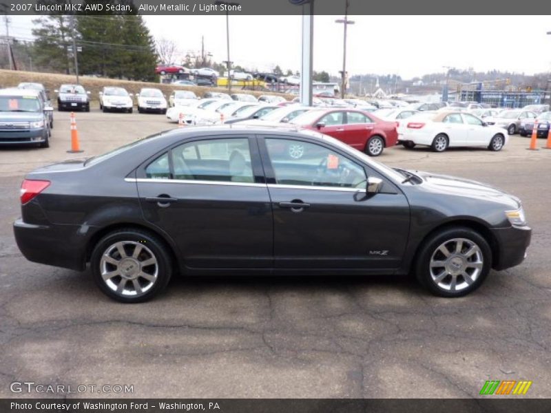 Alloy Metallic / Light Stone 2007 Lincoln MKZ AWD Sedan