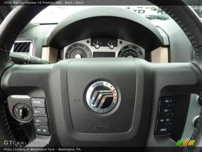 Black / Black 2008 Mercury Mariner V6 Premier 4WD