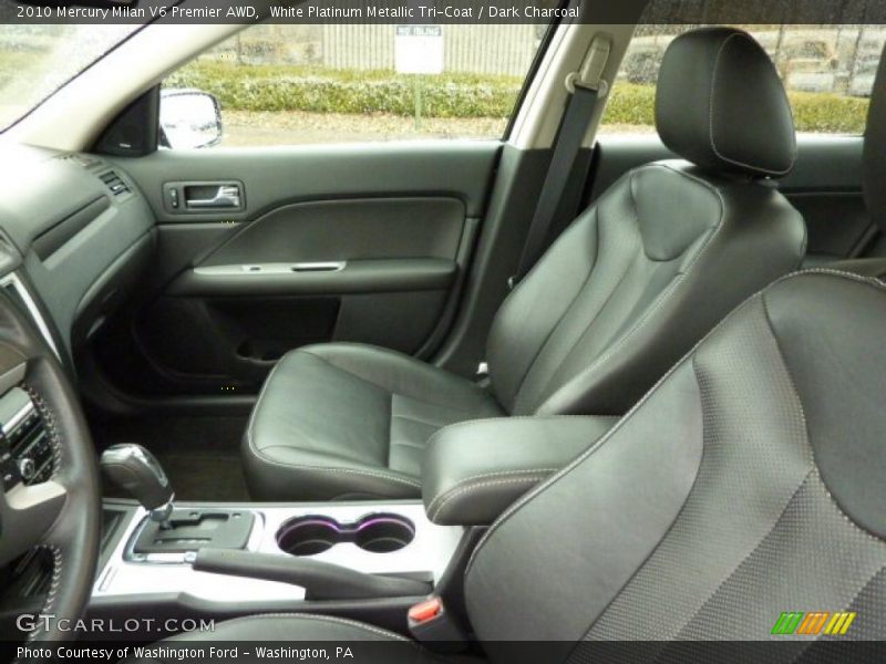 White Platinum Metallic Tri-Coat / Dark Charcoal 2010 Mercury Milan V6 Premier AWD