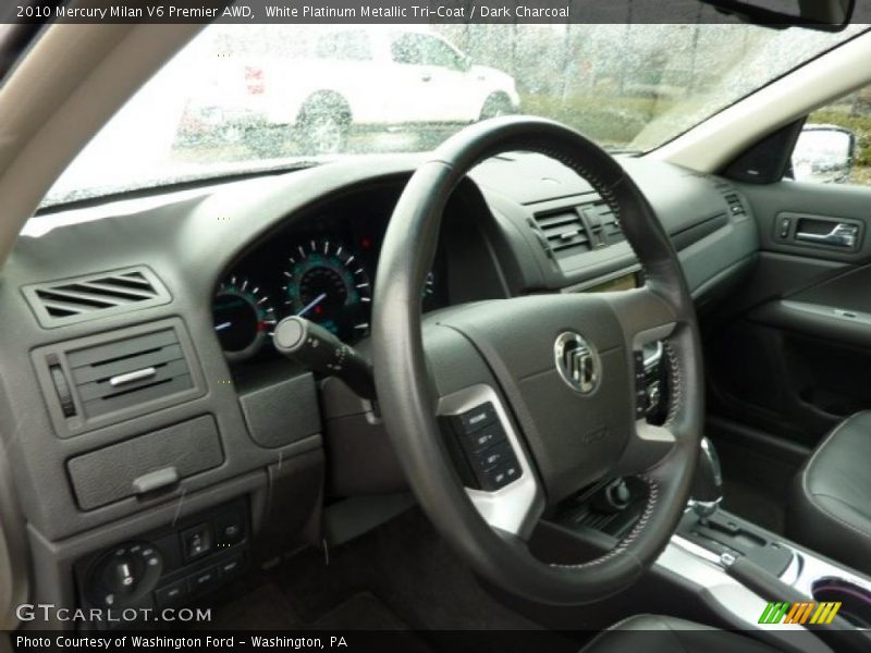 White Platinum Metallic Tri-Coat / Dark Charcoal 2010 Mercury Milan V6 Premier AWD