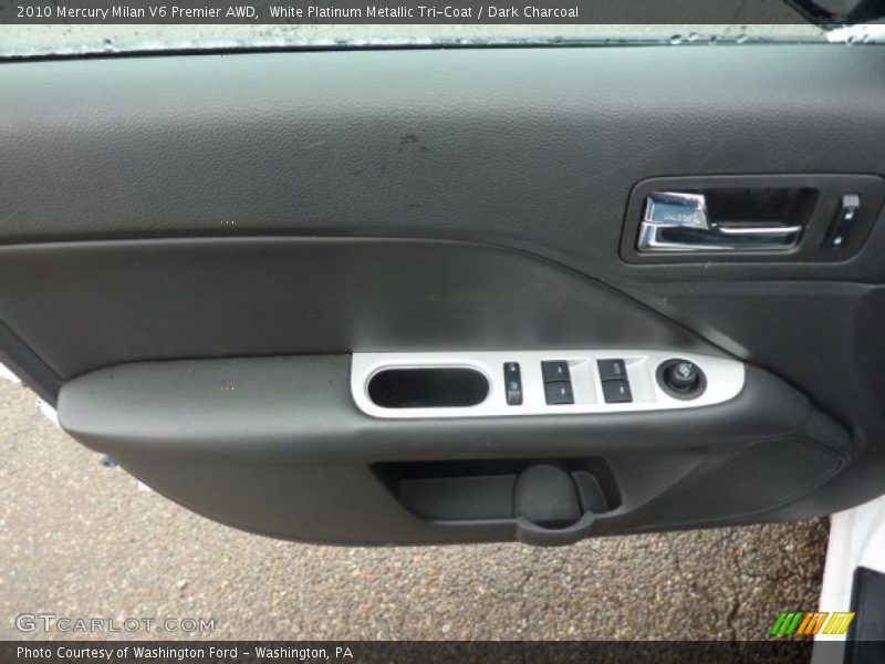 White Platinum Metallic Tri-Coat / Dark Charcoal 2010 Mercury Milan V6 Premier AWD