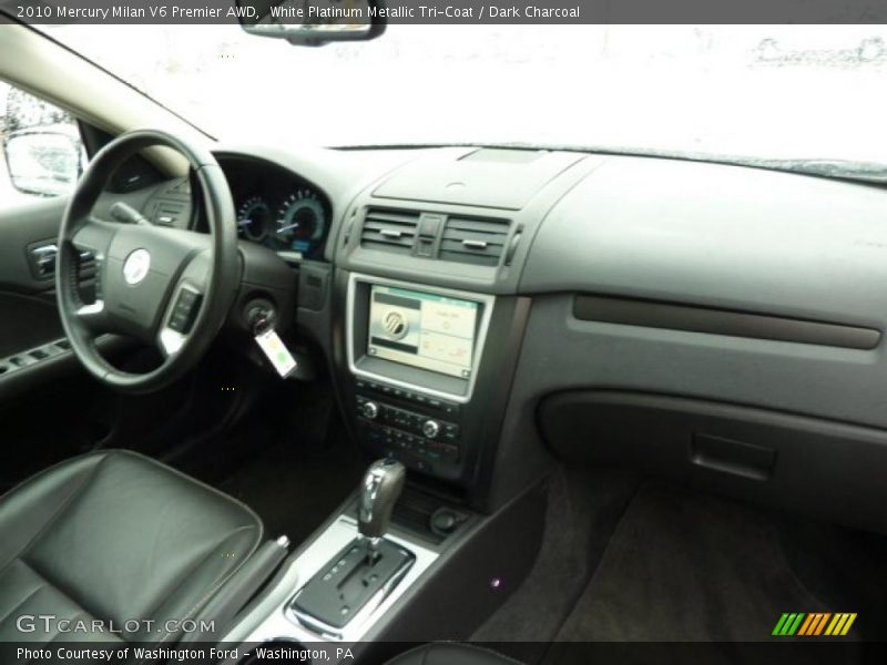 White Platinum Metallic Tri-Coat / Dark Charcoal 2010 Mercury Milan V6 Premier AWD