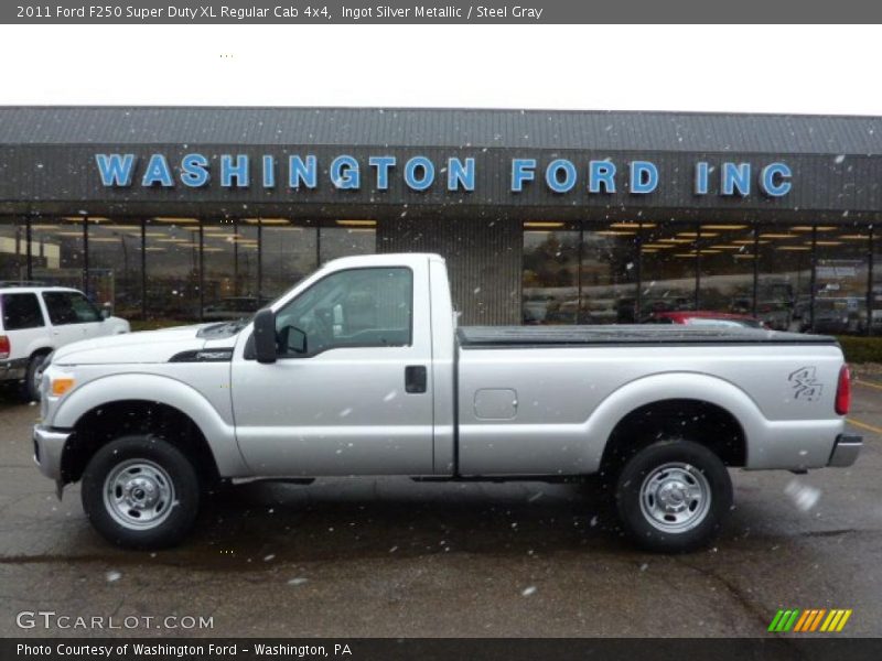 Ingot Silver Metallic / Steel Gray 2011 Ford F250 Super Duty XL Regular Cab 4x4