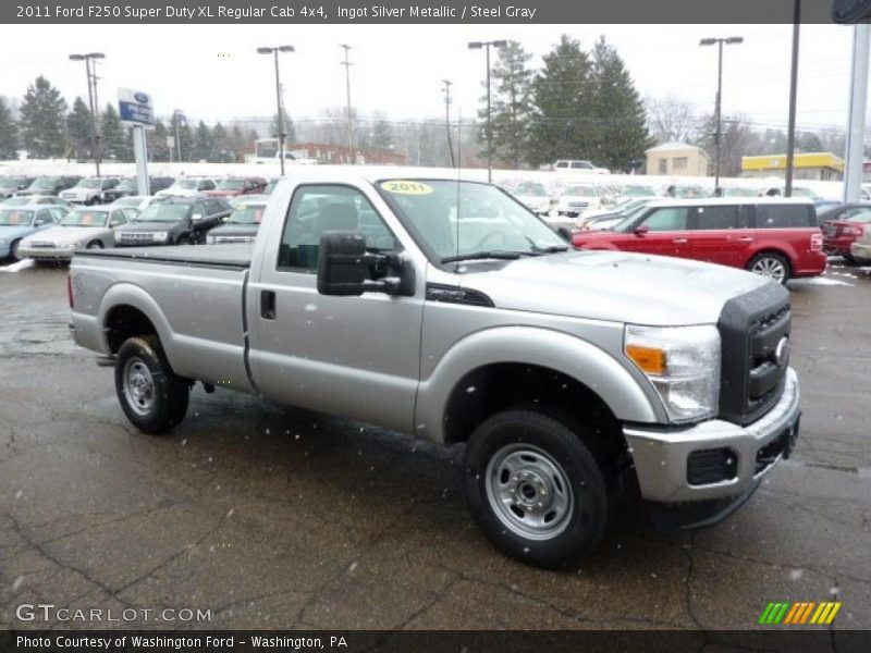 Ingot Silver Metallic / Steel Gray 2011 Ford F250 Super Duty XL Regular Cab 4x4