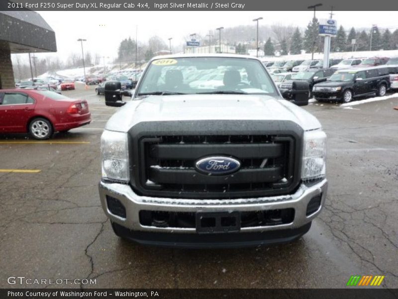 Ingot Silver Metallic / Steel Gray 2011 Ford F250 Super Duty XL Regular Cab 4x4