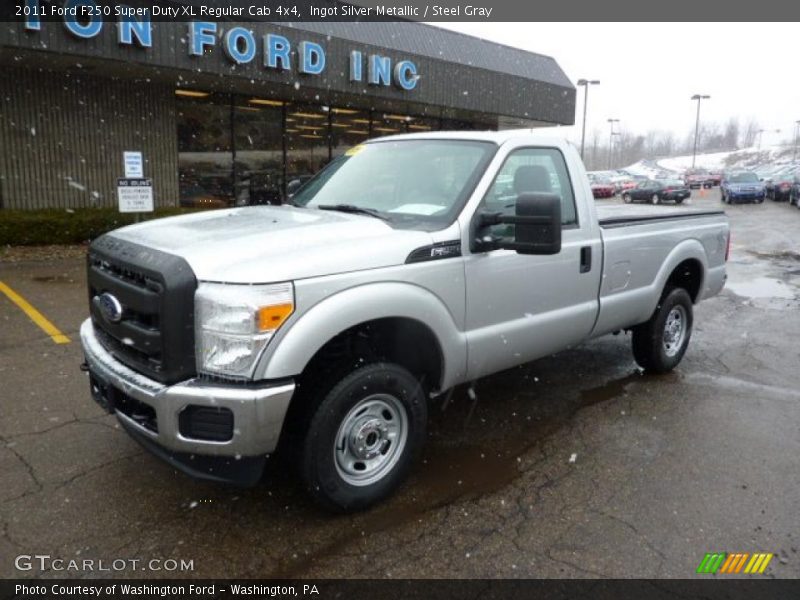 Ingot Silver Metallic / Steel Gray 2011 Ford F250 Super Duty XL Regular Cab 4x4