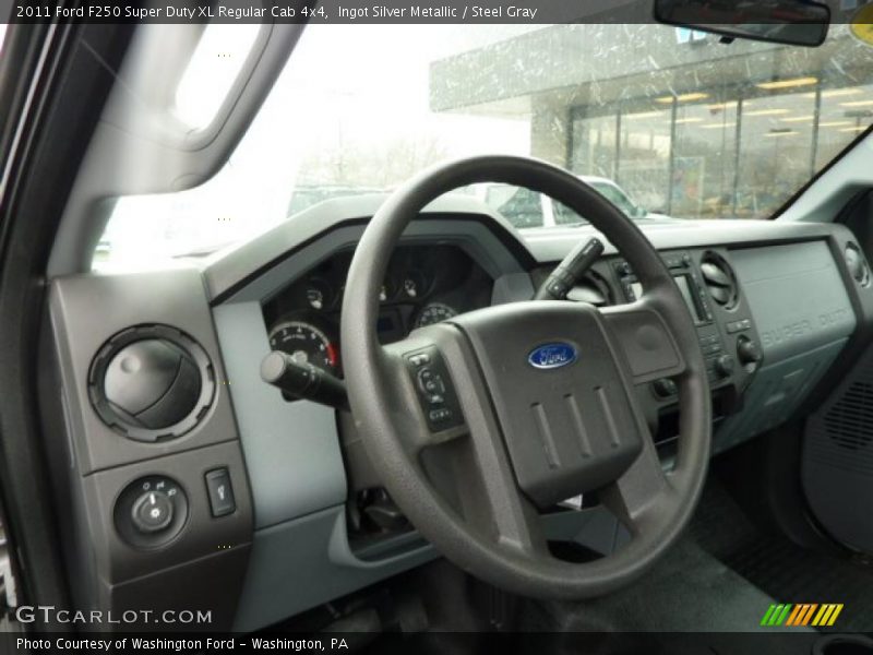 Ingot Silver Metallic / Steel Gray 2011 Ford F250 Super Duty XL Regular Cab 4x4