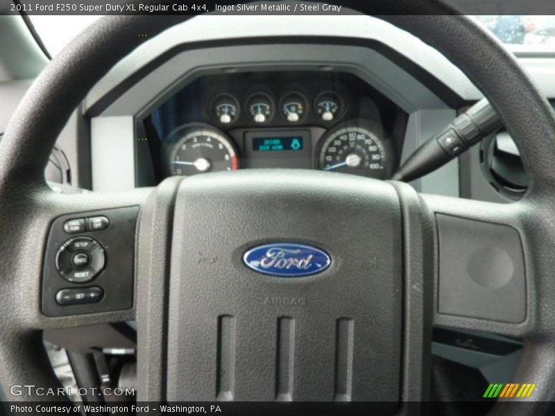 Ingot Silver Metallic / Steel Gray 2011 Ford F250 Super Duty XL Regular Cab 4x4