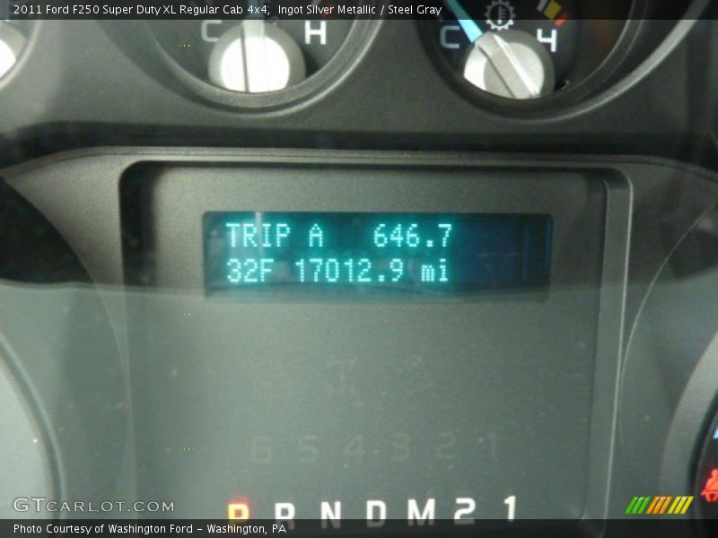 Ingot Silver Metallic / Steel Gray 2011 Ford F250 Super Duty XL Regular Cab 4x4