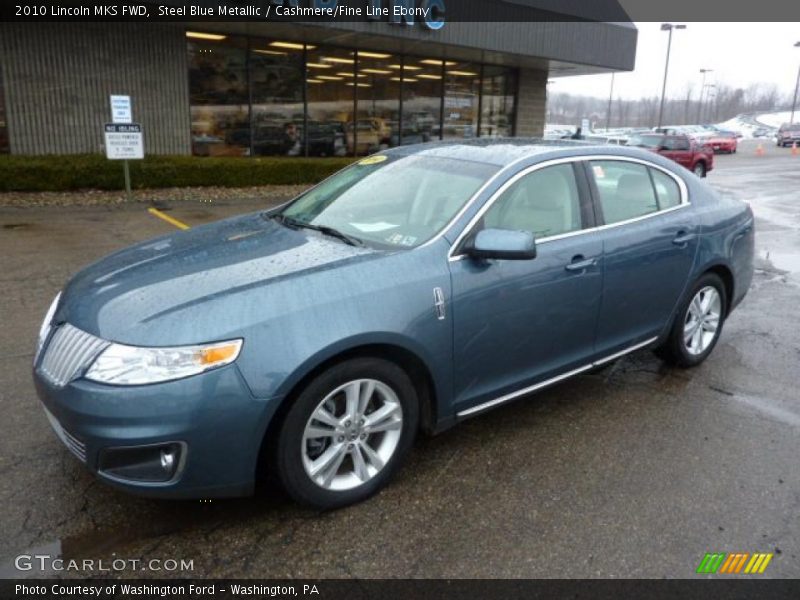 Steel Blue Metallic / Cashmere/Fine Line Ebony 2010 Lincoln MKS FWD