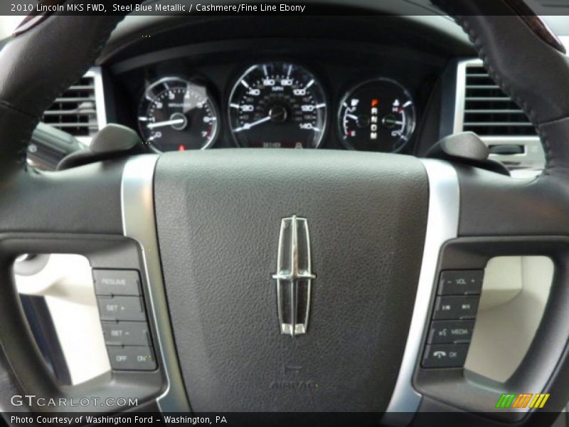 Steel Blue Metallic / Cashmere/Fine Line Ebony 2010 Lincoln MKS FWD