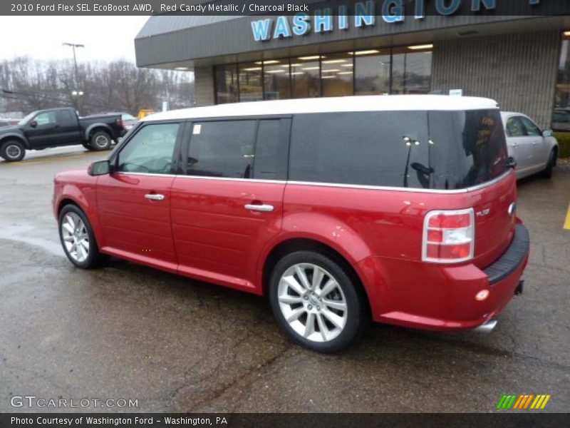 Red Candy Metallic / Charcoal Black 2010 Ford Flex SEL EcoBoost AWD