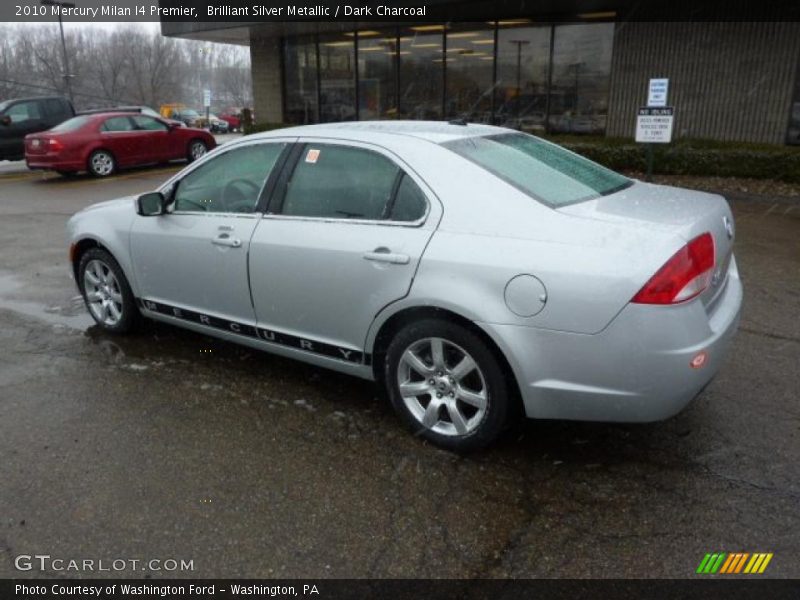 Brilliant Silver Metallic / Dark Charcoal 2010 Mercury Milan I4 Premier