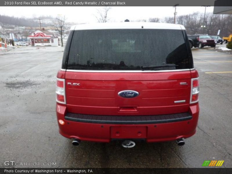 Red Candy Metallic / Charcoal Black 2010 Ford Flex SEL EcoBoost AWD