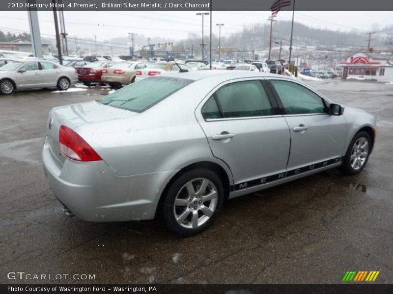 Brilliant Silver Metallic / Dark Charcoal 2010 Mercury Milan I4 Premier