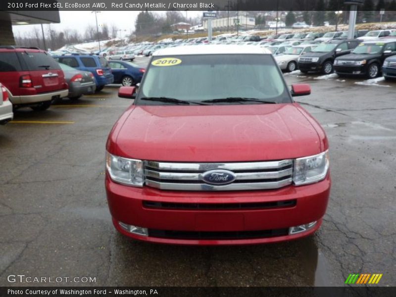 Red Candy Metallic / Charcoal Black 2010 Ford Flex SEL EcoBoost AWD