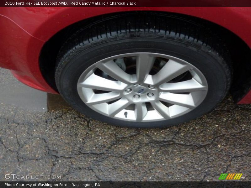 Red Candy Metallic / Charcoal Black 2010 Ford Flex SEL EcoBoost AWD